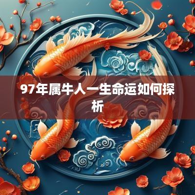 97年属牛人一生命运如何探析