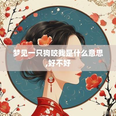 梦见一只狗咬我是什么意思,好不好