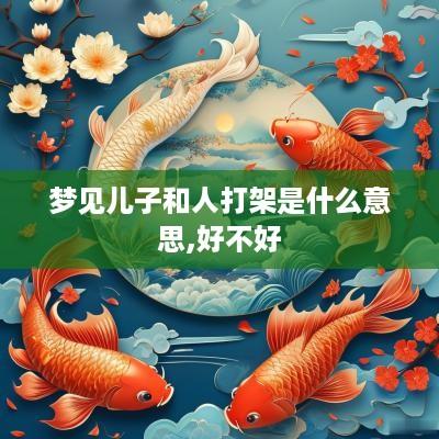 梦见儿子和人打架是什么意思,好不好