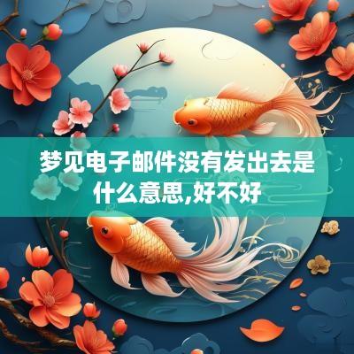 梦见电子邮件没有发出去是什么意思,好不好