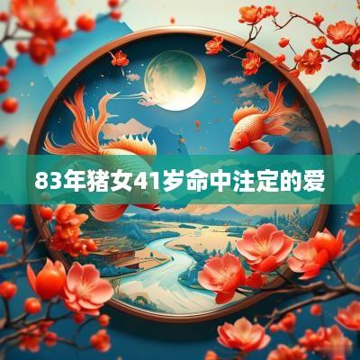 83年猪女41岁命中注定的爱