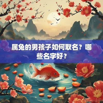 属兔的男孩子如何取名？哪些名字好？