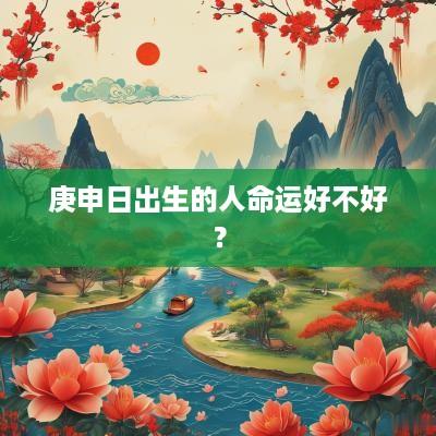 庚申日出生的人命运好不好？