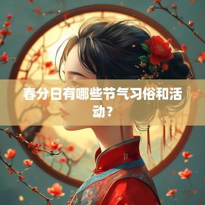 春分日有哪些节气习俗和活动？