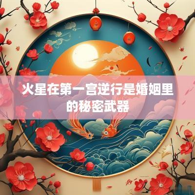 火星在第一宫逆行是婚姻里的秘密武器