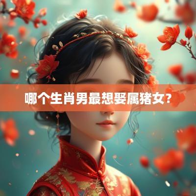 哪个生肖男最想娶属猪女？