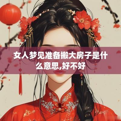 女人梦见准备搬大房子是什么意思,好不好