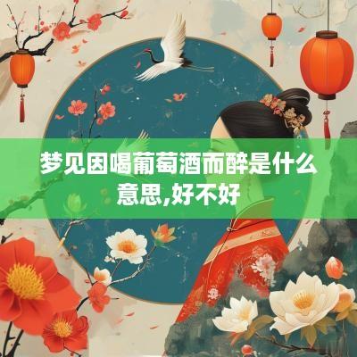 梦见因喝葡萄酒而醉是什么意思,好不好