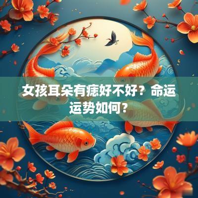 女孩耳朵有痣好不好？命运运势如何？