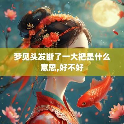 梦见头发断了一大把是什么意思,好不好