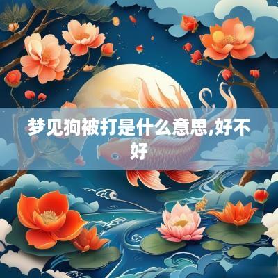 梦见狗被打是什么意思,好不好