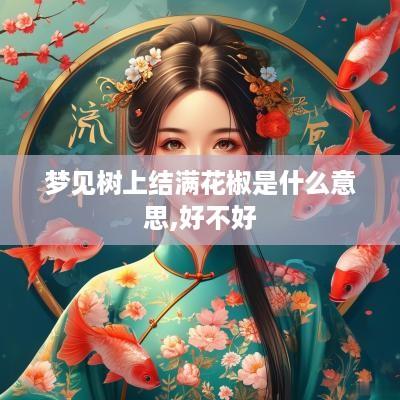 梦见树上结满花椒是什么意思,好不好