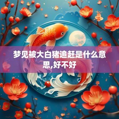 梦见被大白猪追赶是什么意思,好不好