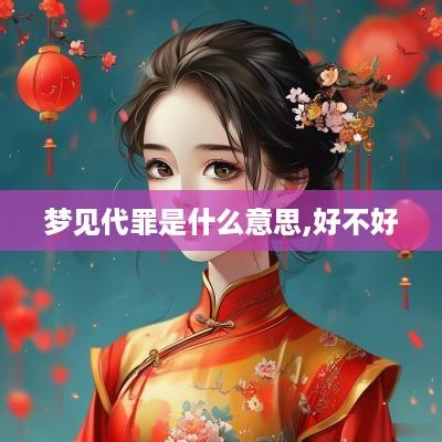 梦见代罪是什么意思,好不好