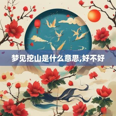 梦见挖山是什么意思,好不好
