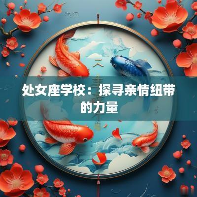 处女座学校：探寻亲情纽带的力量