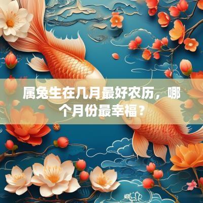 属兔生在几月最好农历，哪个月份最幸福？
