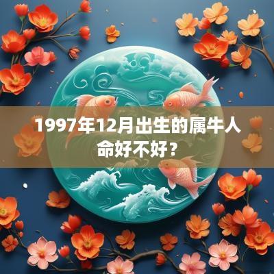 1997年12月出生的属牛人命好不好？