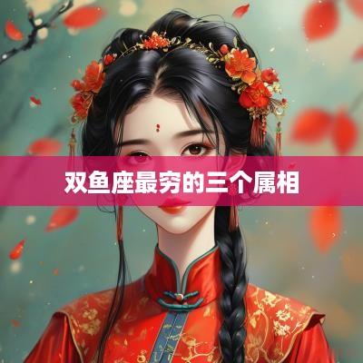 双鱼座最穷的三个属相