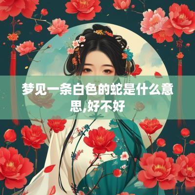 梦见一条白色的蛇是什么意思,好不好