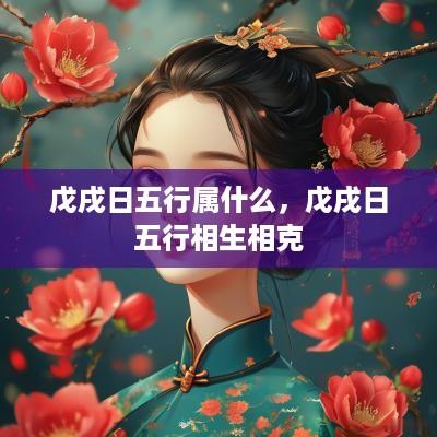 戊戌日五行属什么，戊戌日五行相生相克