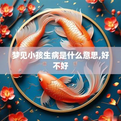 梦见小孩生病是什么意思,好不好