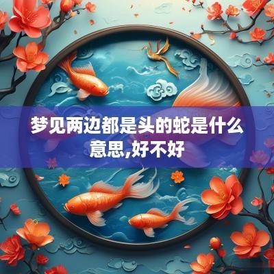 梦见两边都是头的蛇是什么意思,好不好