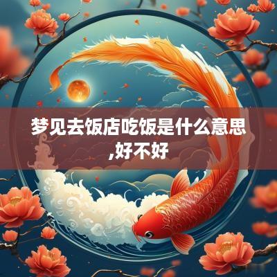 梦见去饭店吃饭是什么意思,好不好