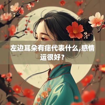 左边耳朵有痣代表什么,感情运很好？