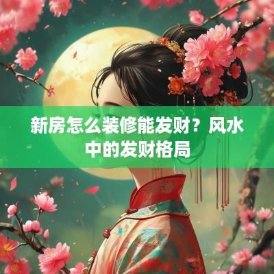 新房怎么装修能发财？风水中的发财格局