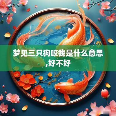 梦见三只狗咬我是什么意思,好不好
