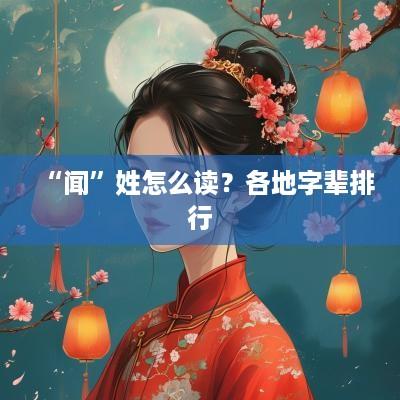 “闻”姓怎么读？各地字辈排行