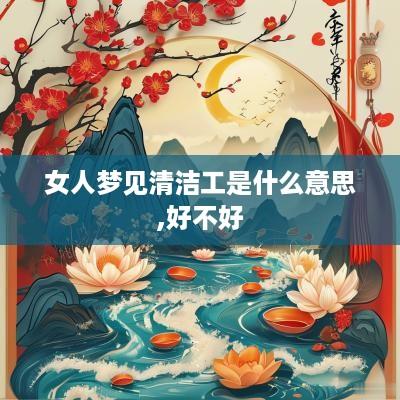 女人梦见清洁工是什么意思,好不好