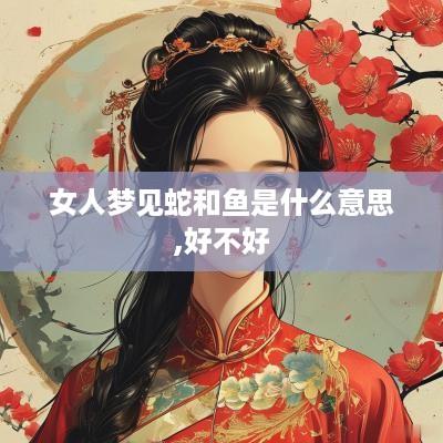 女人梦见蛇和鱼是什么意思,好不好