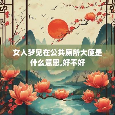 女人梦见在公共厕所大便是什么意思,好不好
