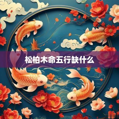 松柏木命五行缺什么
