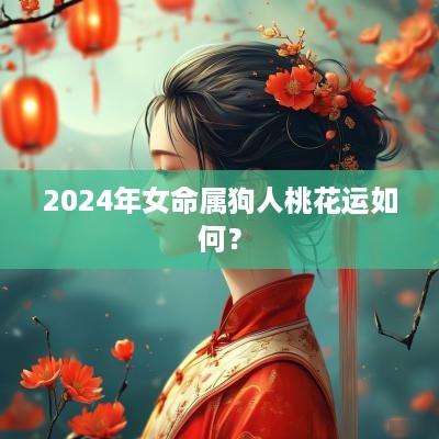 2025年女命属狗人桃花运如何？