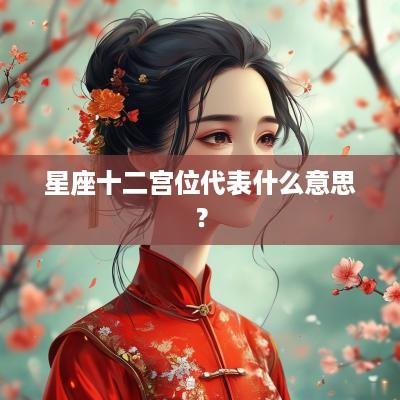 星座十二宫位代表什么意思？
