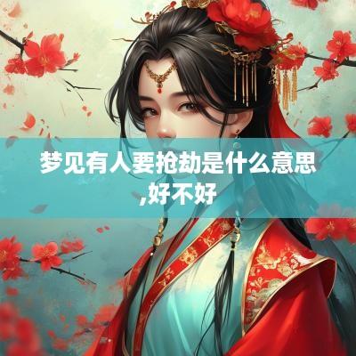 梦见有人要抢劫是什么意思,好不好
