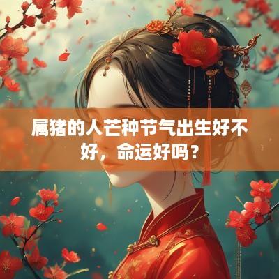 属猪的人芒种节气出生好不好，命运好吗？