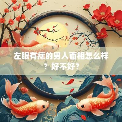左眼有痣的男人面相怎么样？好不好？