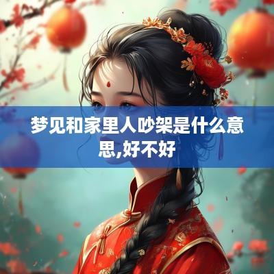 梦见和家里人吵架是什么意思,好不好