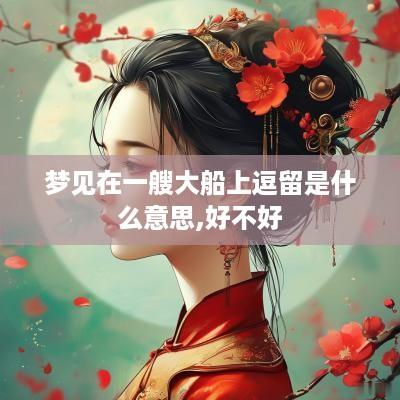 梦见在一艘大船上逗留是什么意思,好不好