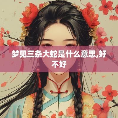 梦见三条大蛇是什么意思,好不好