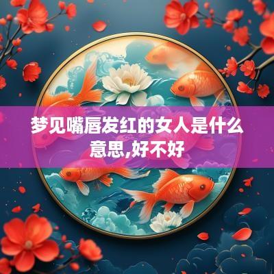 梦见嘴唇发红的女人是什么意思,好不好