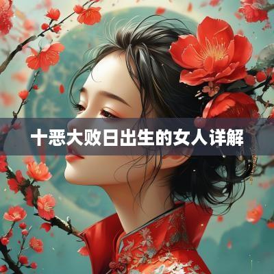 十恶大败日出生的女人详解