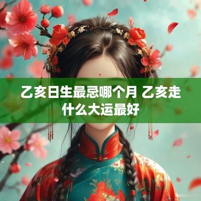 乙亥日生最忌哪个月 乙亥走什么大运最好