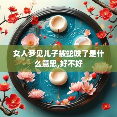 女人梦见儿子被蛇咬了是什么意思,好不好