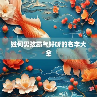 姓何男孩霸气好听的名字大全