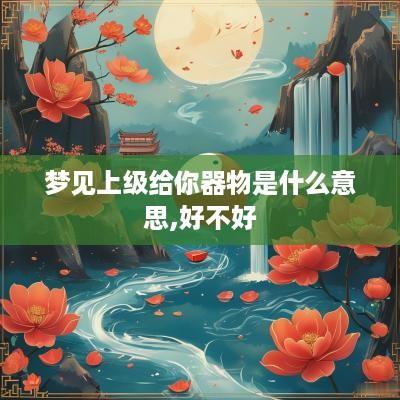 梦见上级给你器物是什么意思,好不好